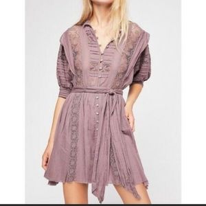 Free People FP One Sydney Crochet Mini Dress S